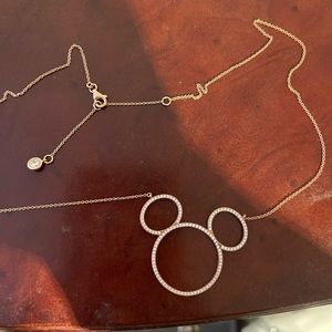 18K Rose Gold Mickey necklace